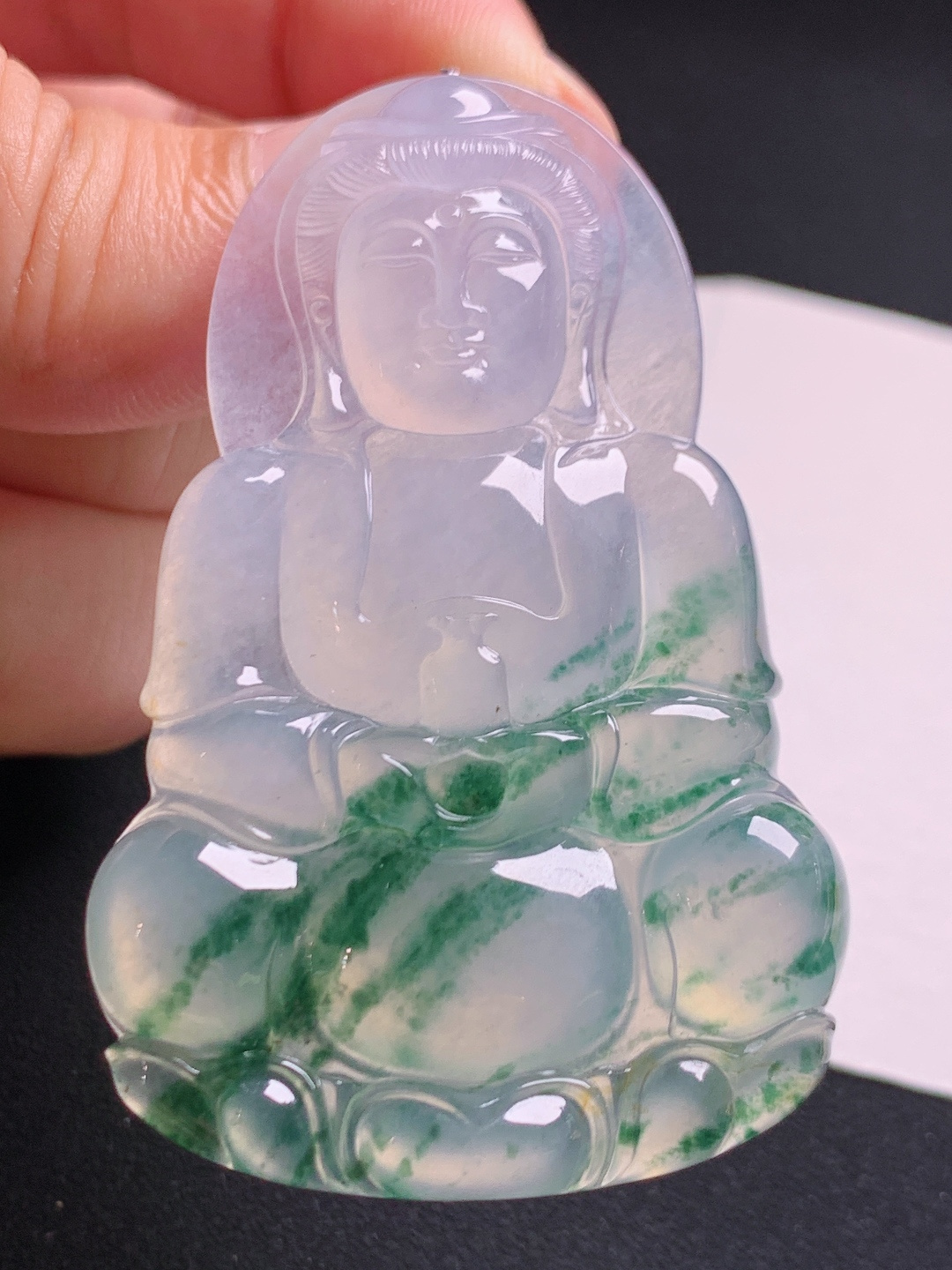 ️ 冰种飘花正装观音：胶感十足，飘花飘逸，端庄大气