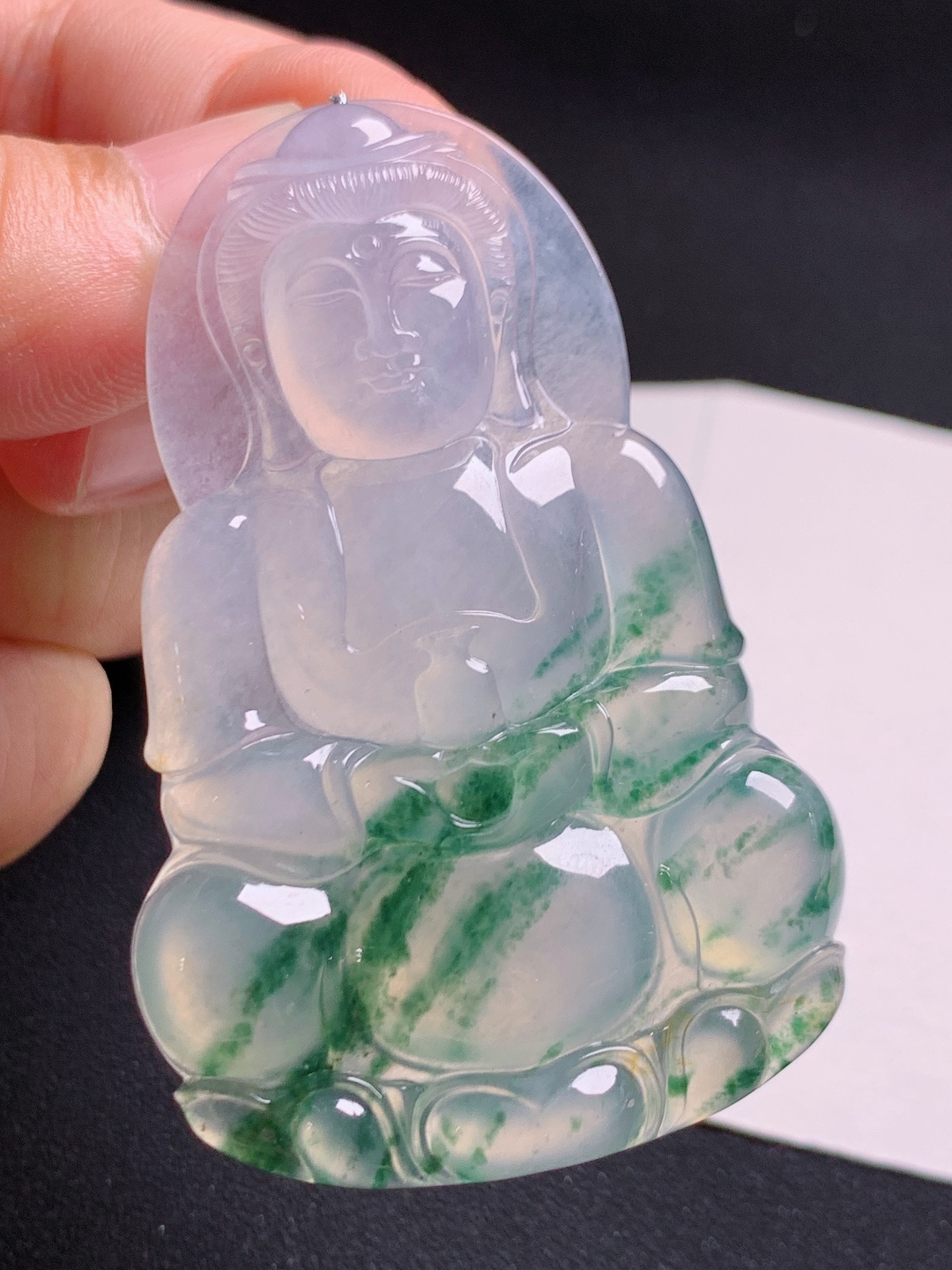 ️ 冰种飘花正装观音：胶感十足，飘花飘逸，端庄大气