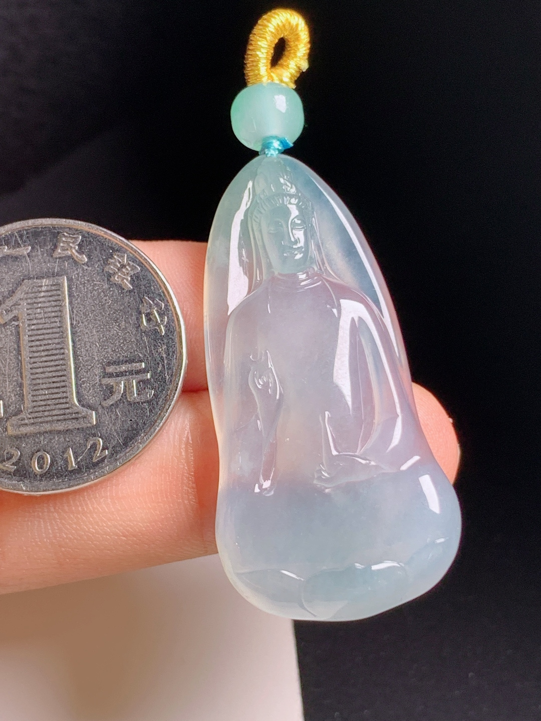 ️ 冰种观音，玉质澄澈，线条流畅，静心纳福