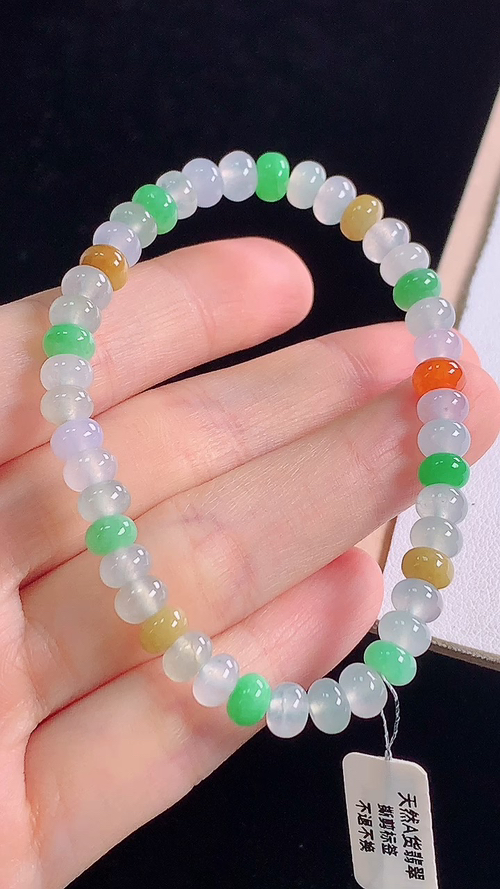 ️多彩手链，尺寸:5.9-3.9mm 7