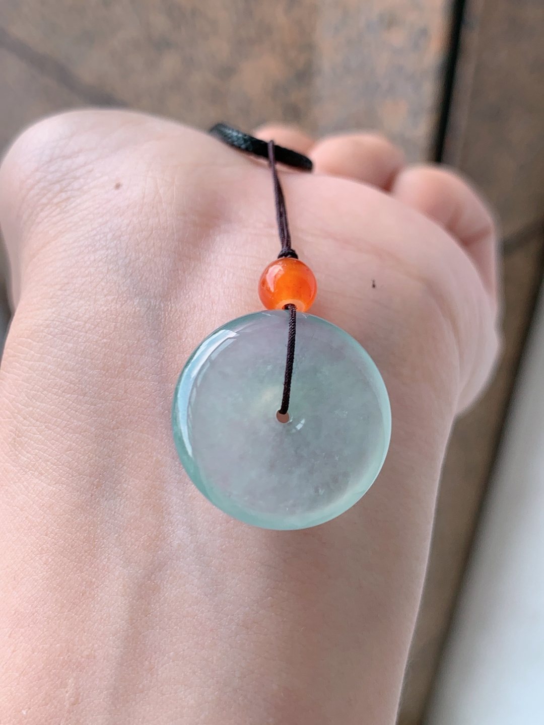 ️ 冰种平安扣，种质通透，简约大气