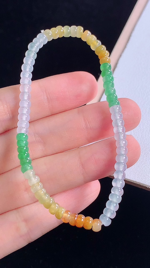 ️三彩手链，尺寸:4.2-2.6mm 10