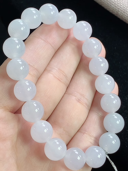 冰种玉珠手串，尺寸10.1mm，D13xtg