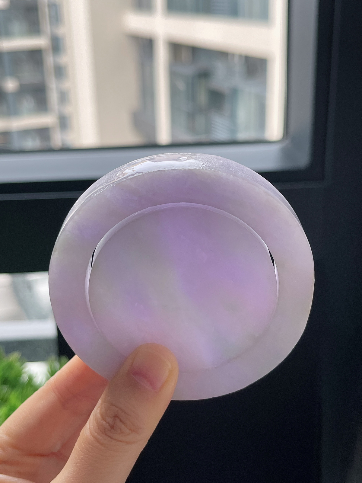翡翠镯饼，⭕️正圈最大做57.5，最小做53