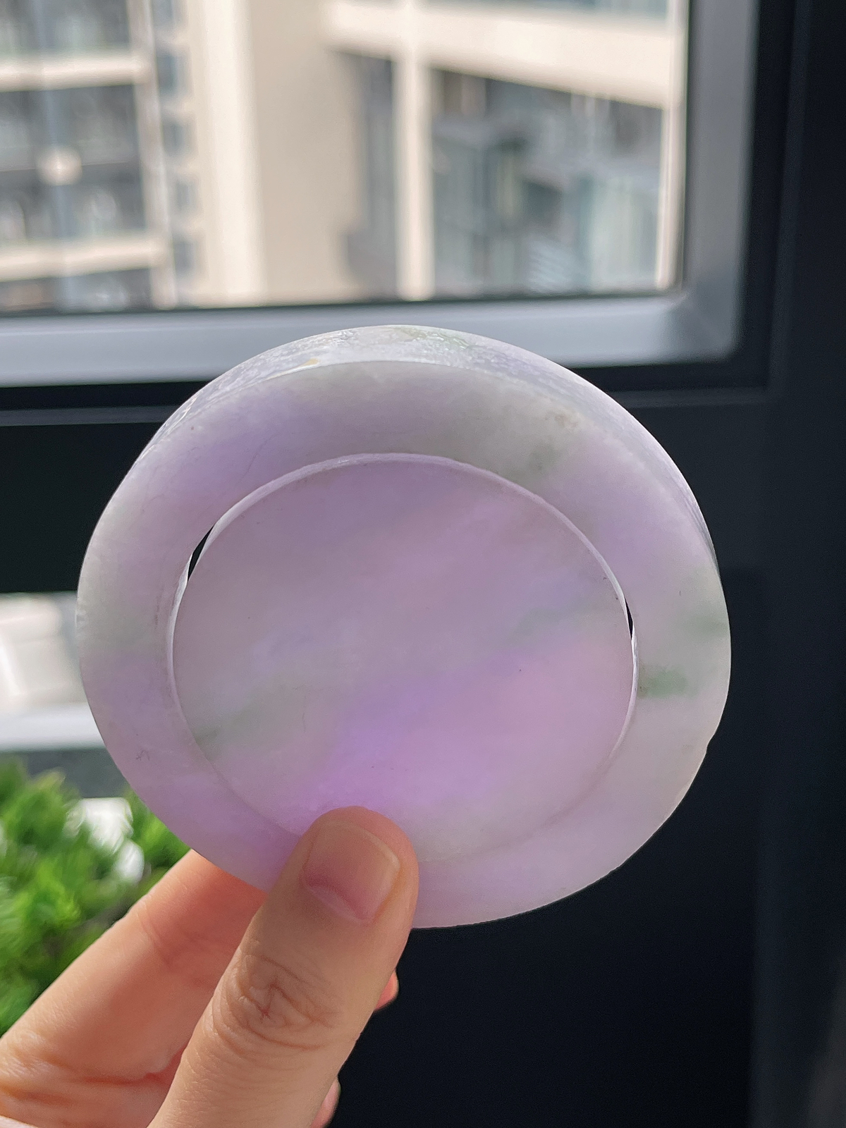 翡翠镯饼，⭕️正圈最大做57.5，最小做53