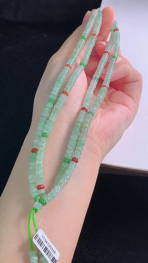 ️多彩项链，尺寸:5.2-3.4mm