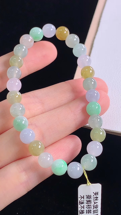 ️多彩手链，尺寸:7.0-7.0mm