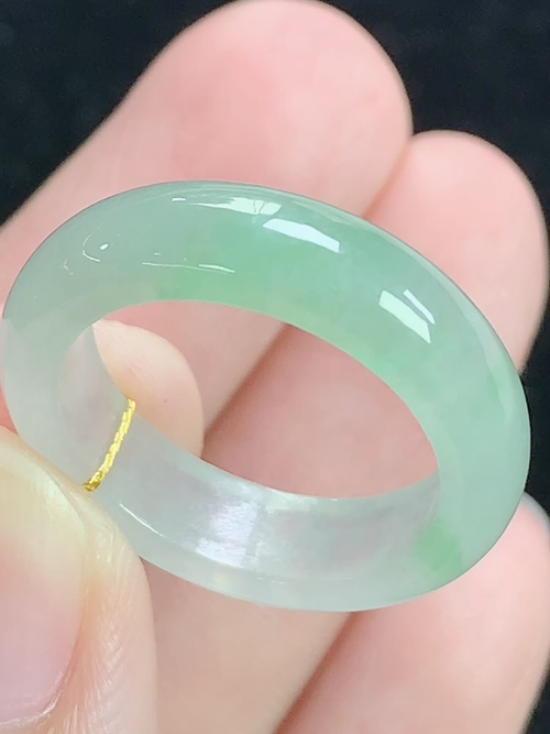 冰晴戒指，无裂，内径尺寸17.2-5.4-3.0mm，14号手寸，D14lsk