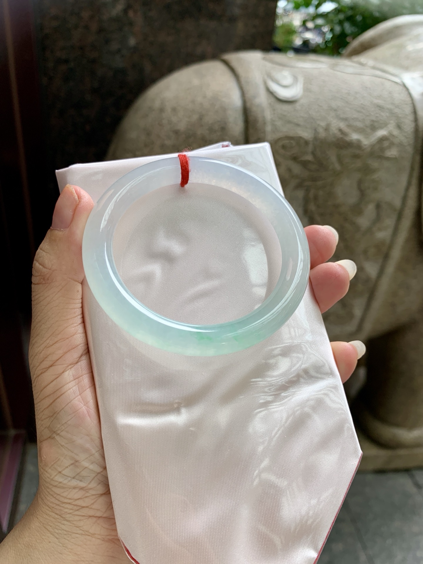 冰飘绿圆条,0814-N1340-1,无裂
