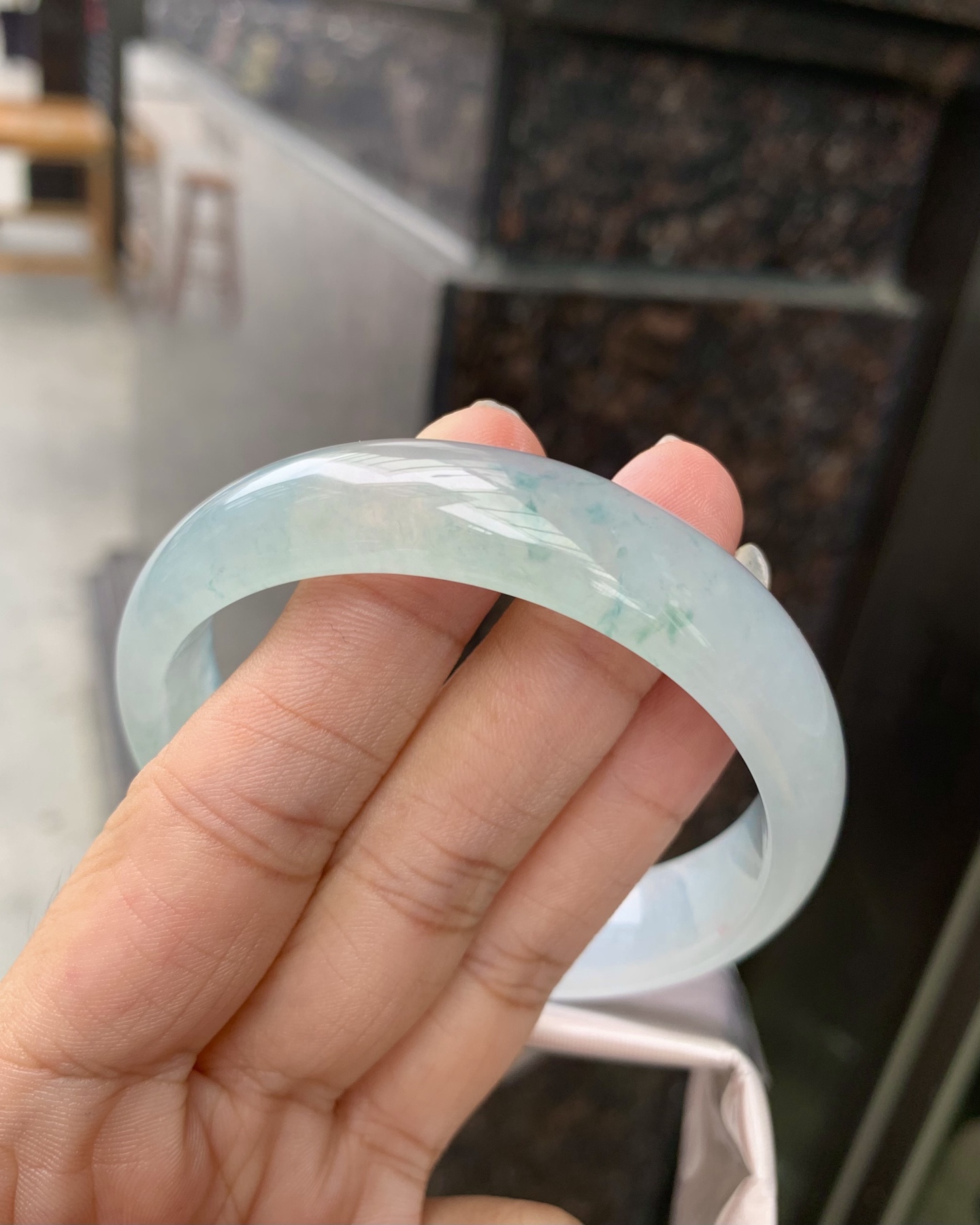 冰飘花宽版正圈,0814-N1245,无裂