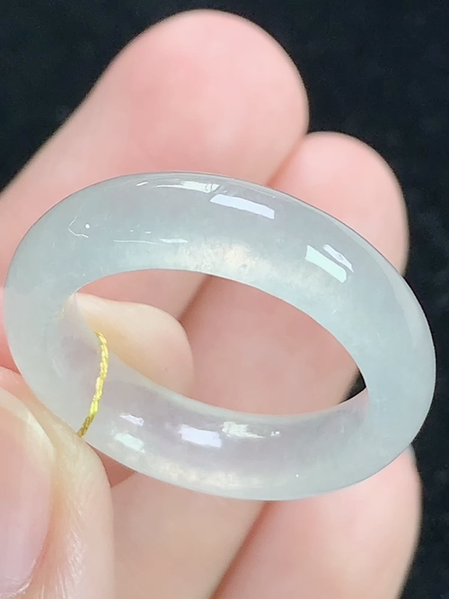 冰种戒指，无裂，内径尺寸17.5-5.6-3.6mm，15号手寸，D14lsk