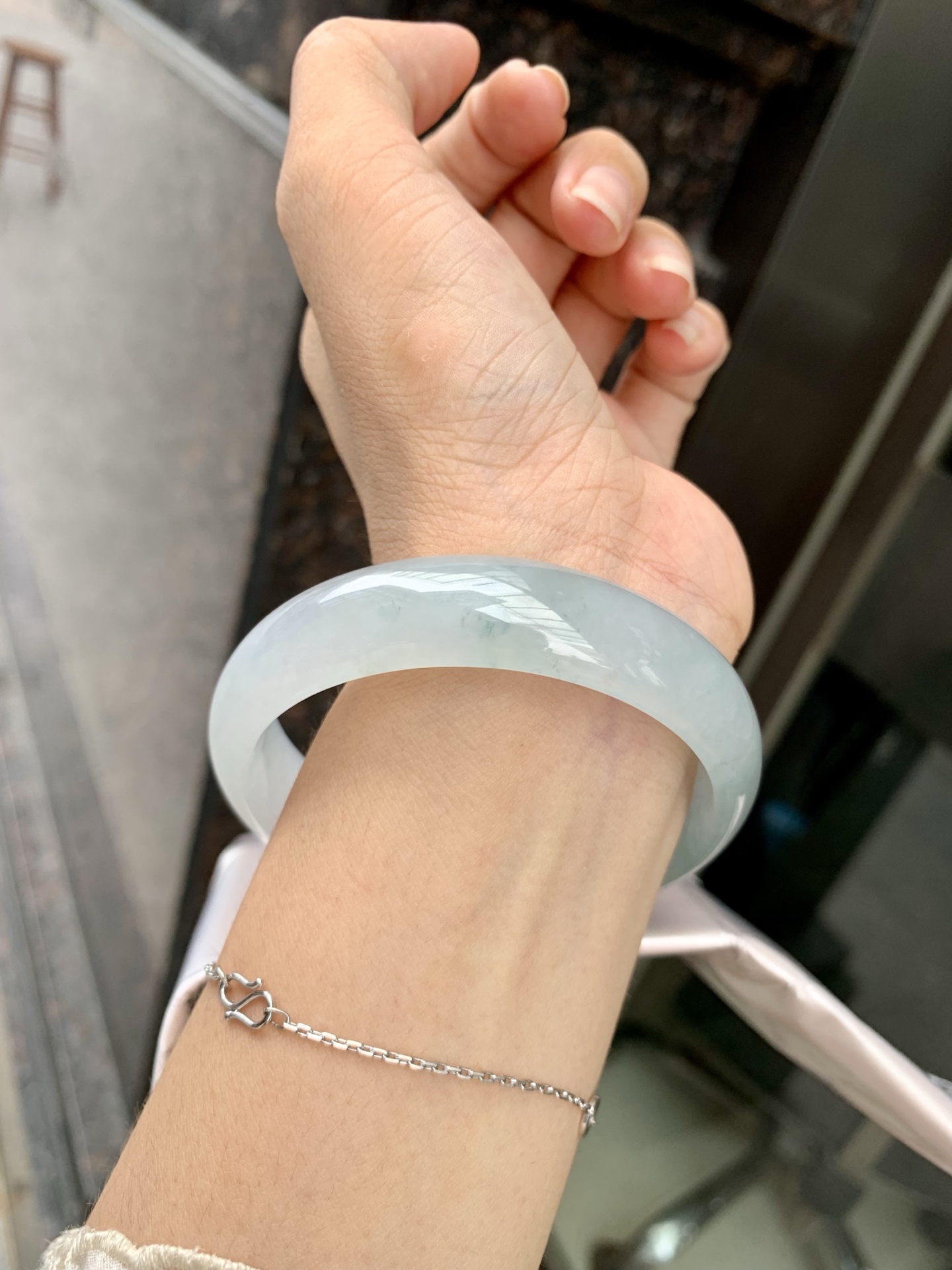冰飘花宽版正圈,0814-N1245,无裂