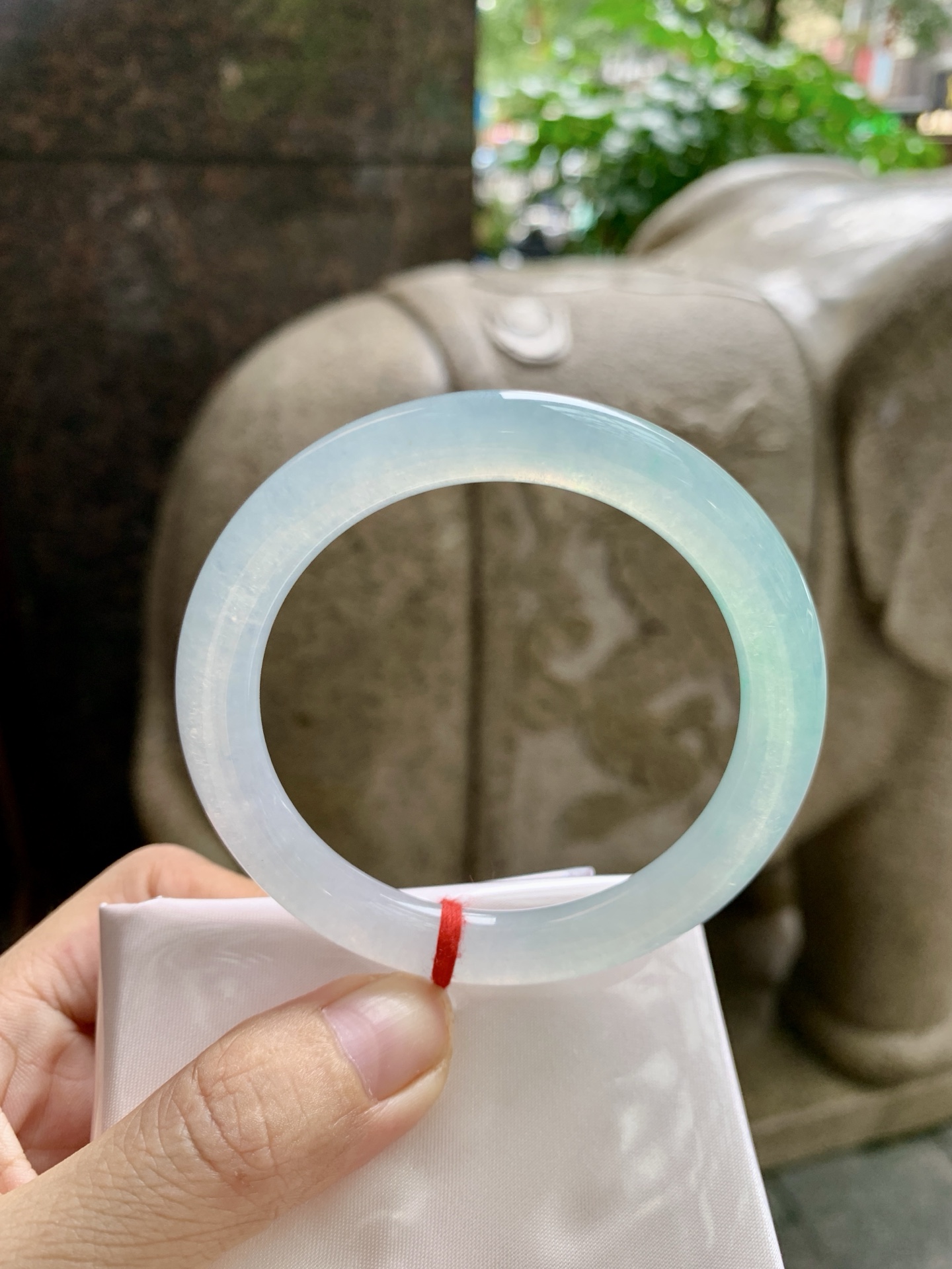 冰飘绿圆条,0814-N1340-1,无裂
