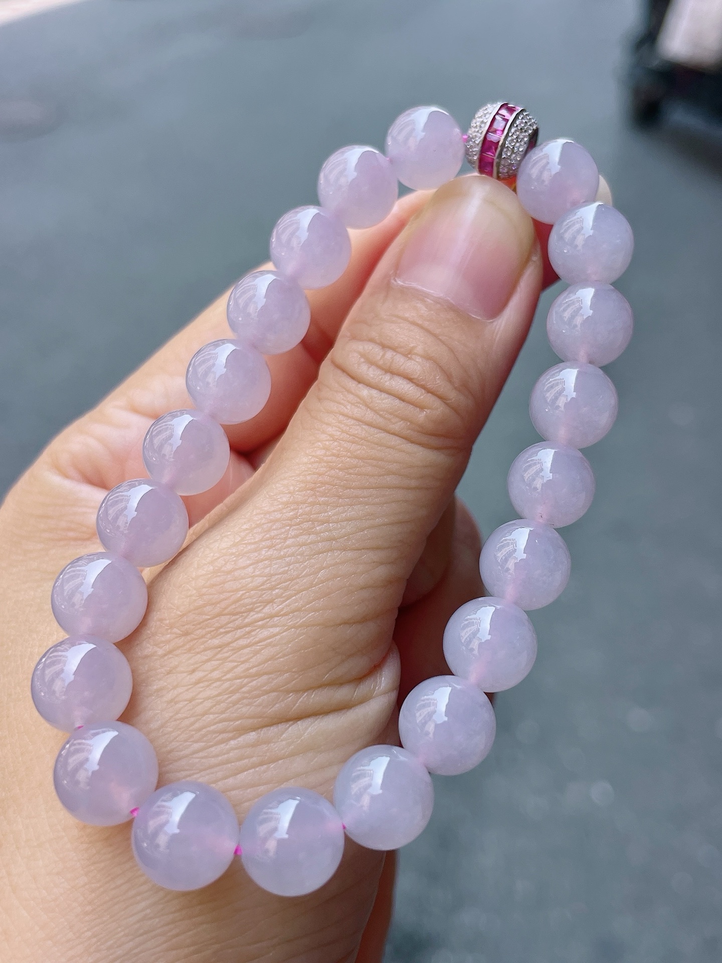 ️ 冰粉紫手串 色泽均匀，珠圆玉润 尺寸：8.8