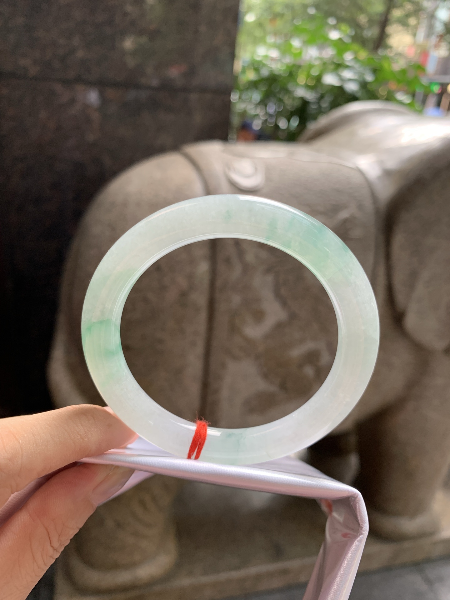 飘绿花圆条 0815-N1349 打灯细纹，断纹，不扣手