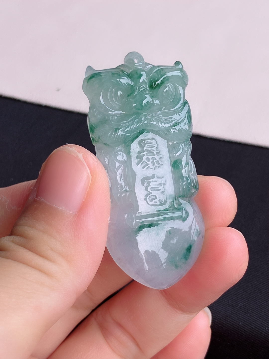 冰飘花猫头鹰，花色清爽，尺寸52.6/24.6/6/自然光实拍