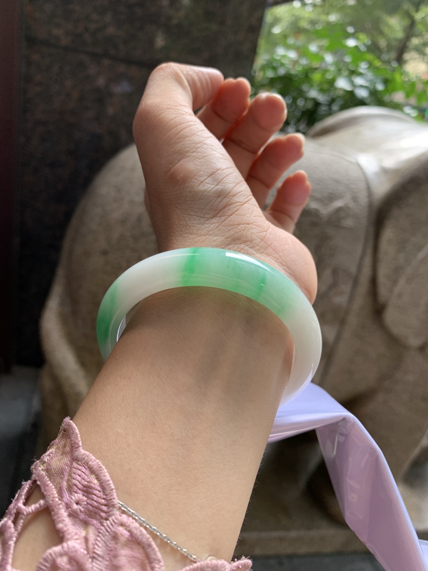 白底青正圈，53.9-7.5-11.5，0815-803-71，打灯长纹，贯穿，扣手