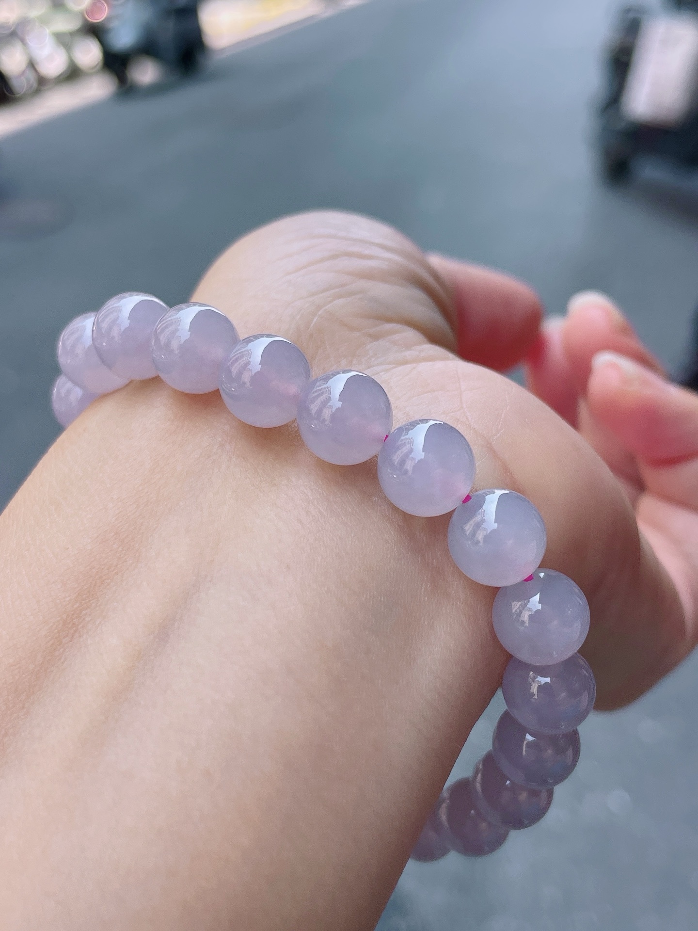 ️ 冰粉紫手串 色泽均匀，珠圆玉润 尺寸：8.8