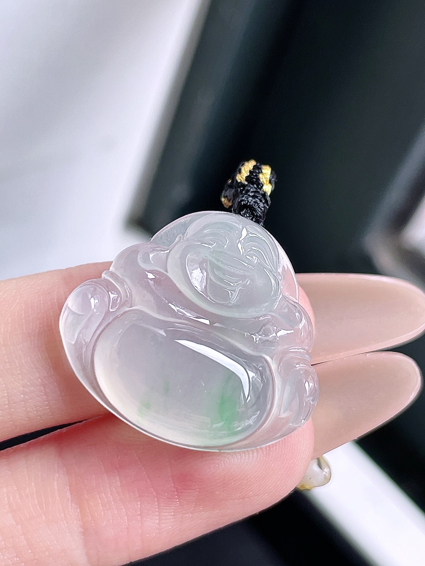 ️ 冰飘绿花佛公,无裂,裸石 22.1/24.8/5.3