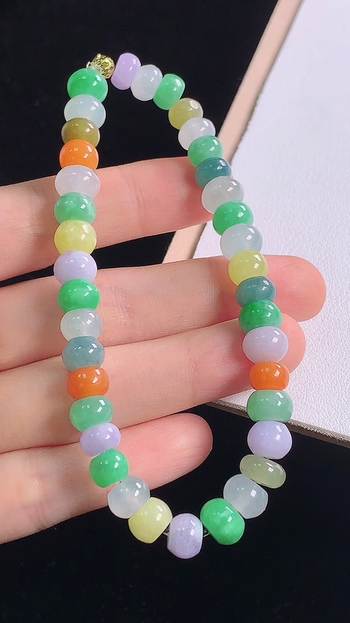 ️多彩手链，尺寸:8.0-5.4mm 13