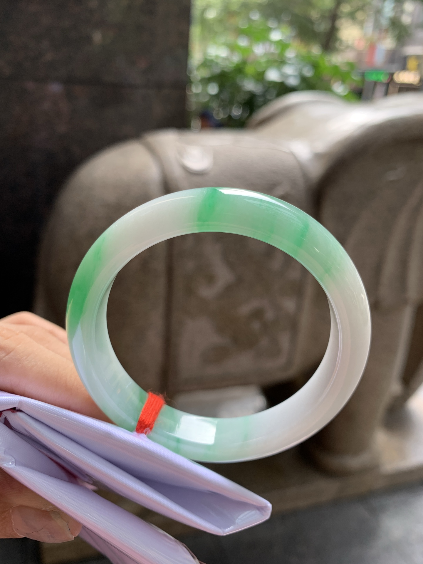 白底青正圈，53.9-7.5-11.5，0815-803-71，打灯长纹，贯穿，扣手