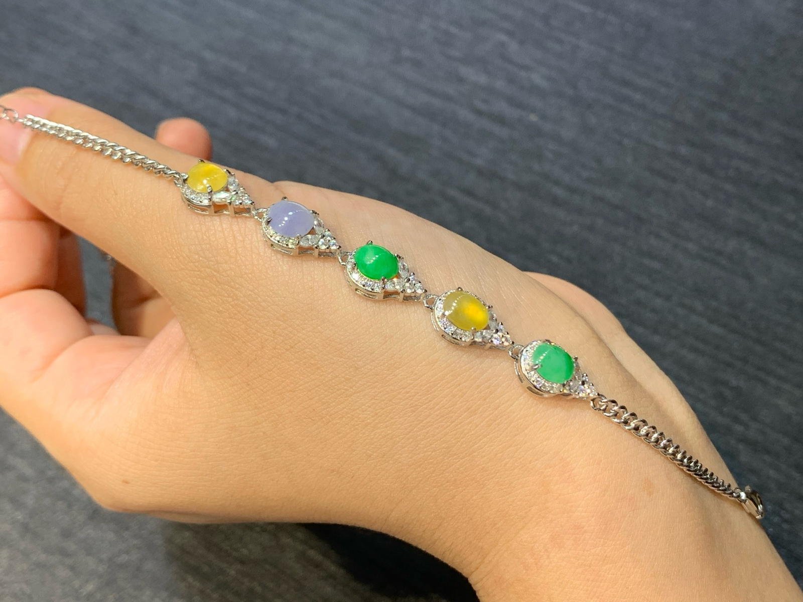 特惠活动，冰多彩手链s925银