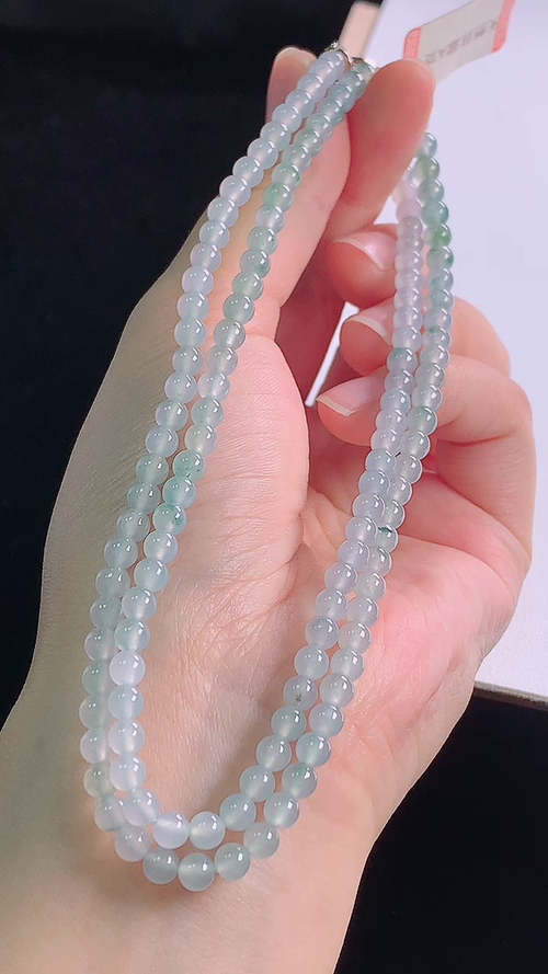 ️冰飘花项链，尺寸:4.3-4.3mm(131颗) 12