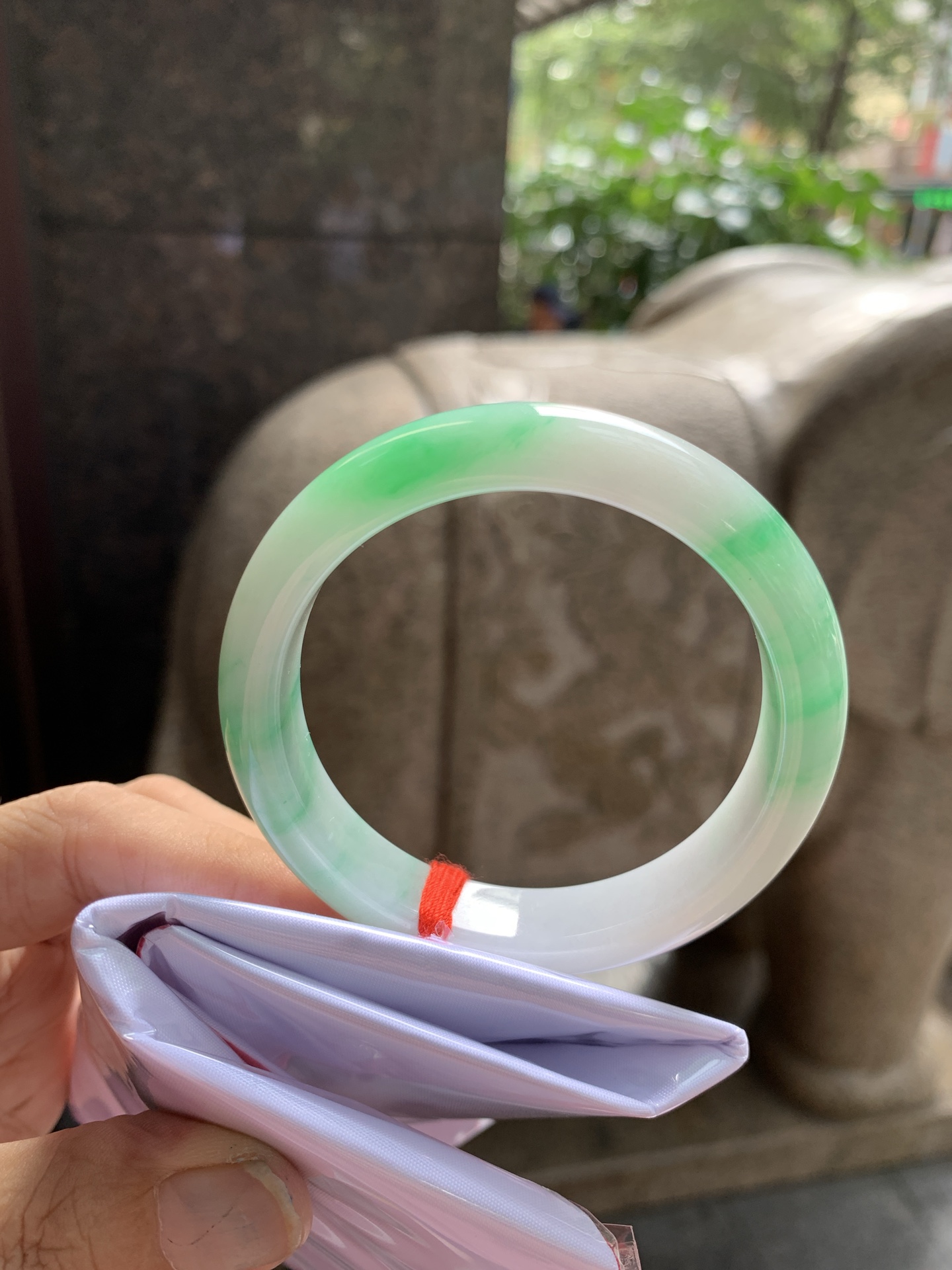 白底青正圈，53.9-7.5-11.5，0815-803-71，打灯长纹，贯穿，扣手