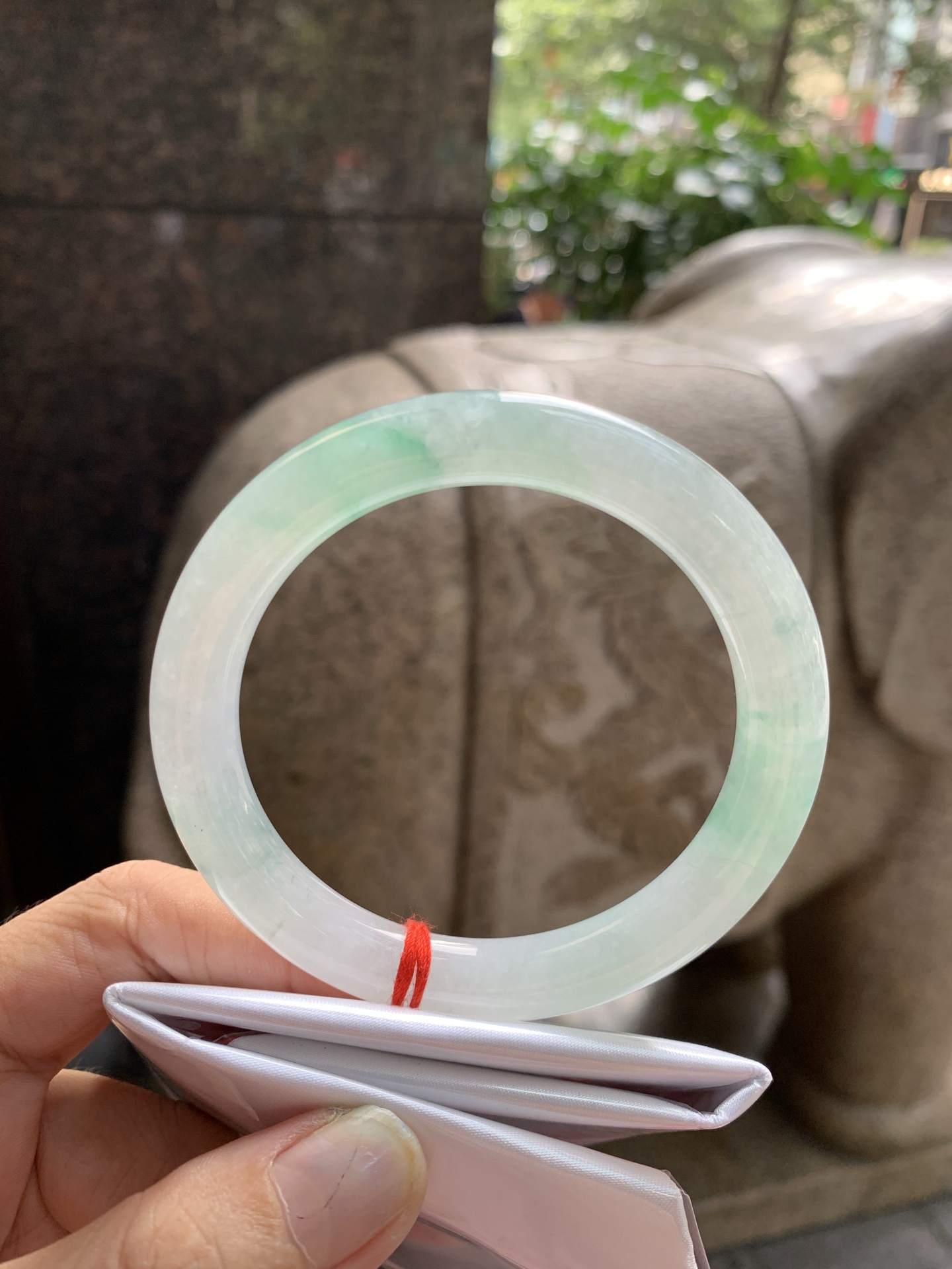 飘绿花圆条 0815-N1349 打灯细纹，断纹，不扣手