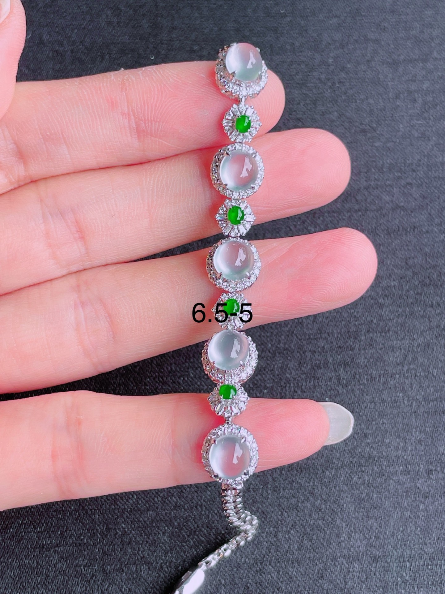 ️高冰蛋面手链，晶莹剔透，新颖时尚，6.5-5