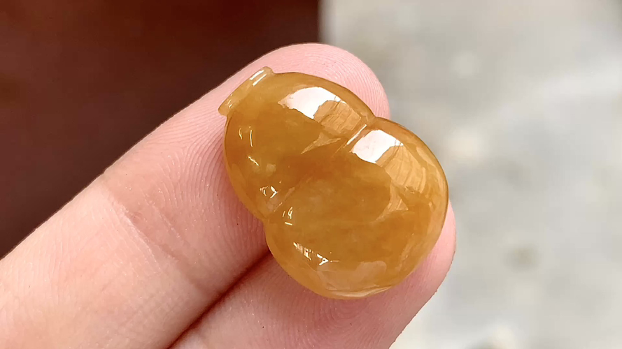 蜜糖黄葫芦,20.5*15.5*4.8 完整