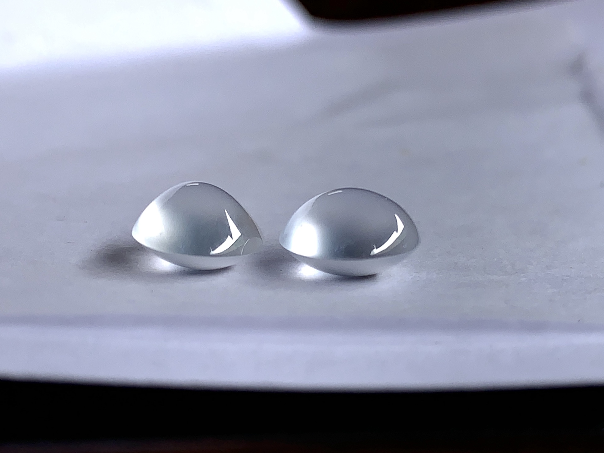 ️ 【冰种蛋面一对】尺寸：9×8.3×5/9×8.4×5