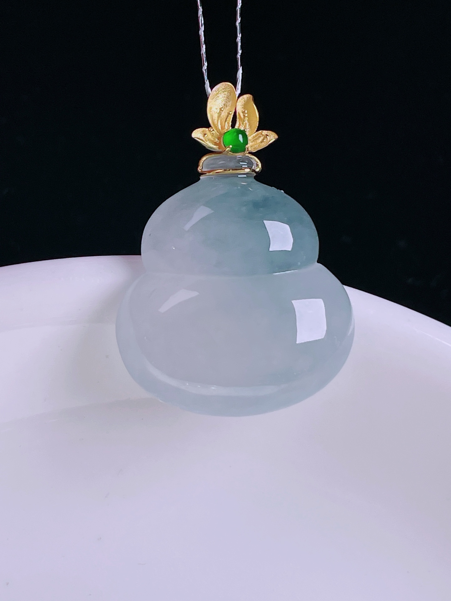 ️冰紫葫芦，老种起光，细底通透，尺寸：26裸石19.8/18.8/6.4mm0816