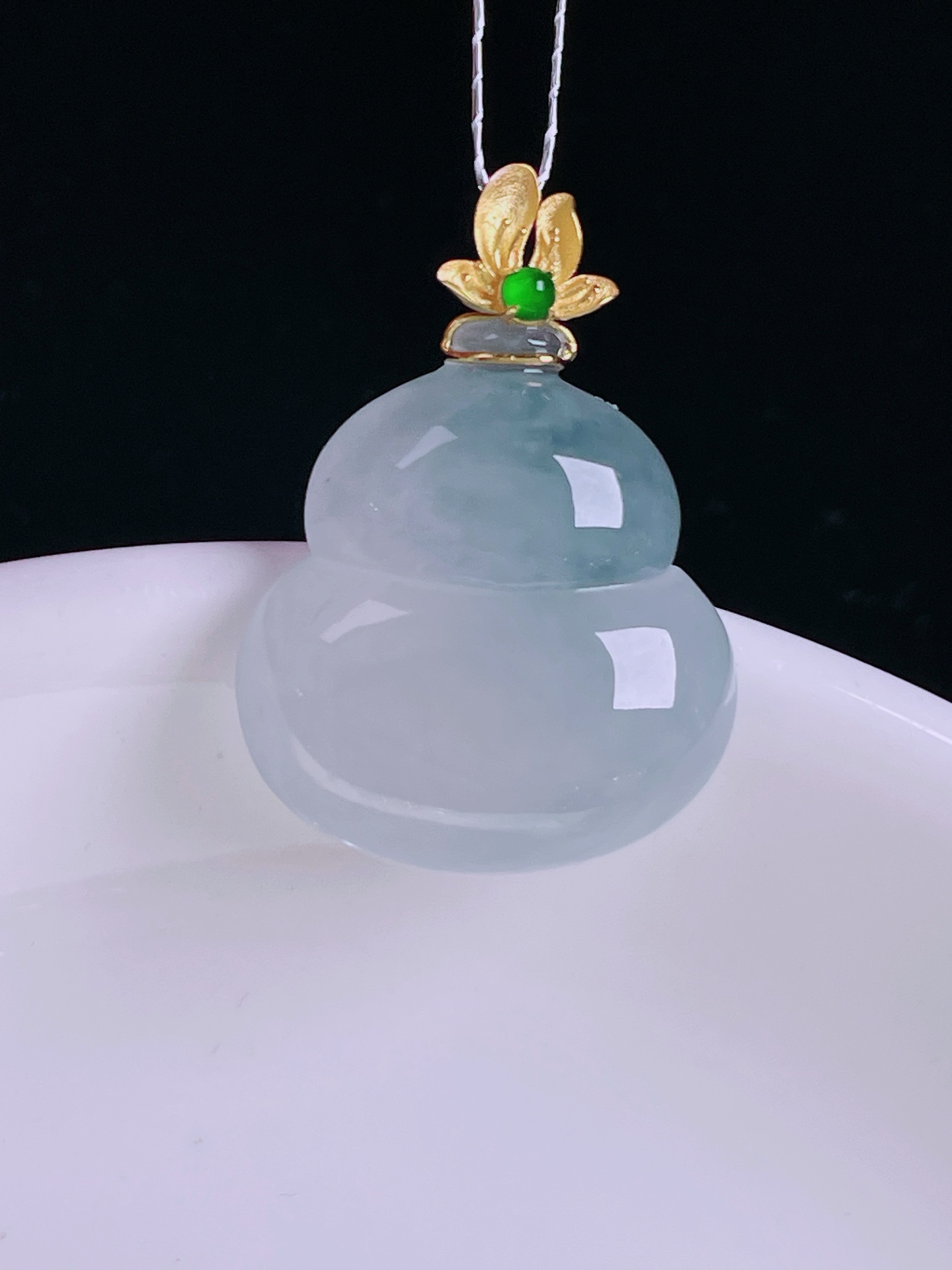 ️冰紫葫芦，老种起光，细底通透，尺寸：26裸石19.8/18.8/6.4mm0816