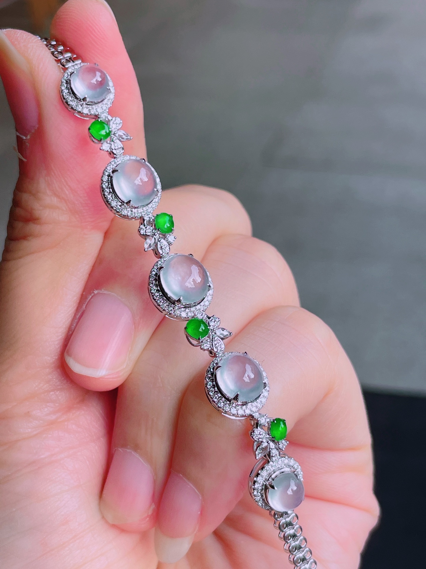 ️高冰蛋面手链，晶莹剔透，新颖时尚，品相，8-7-4