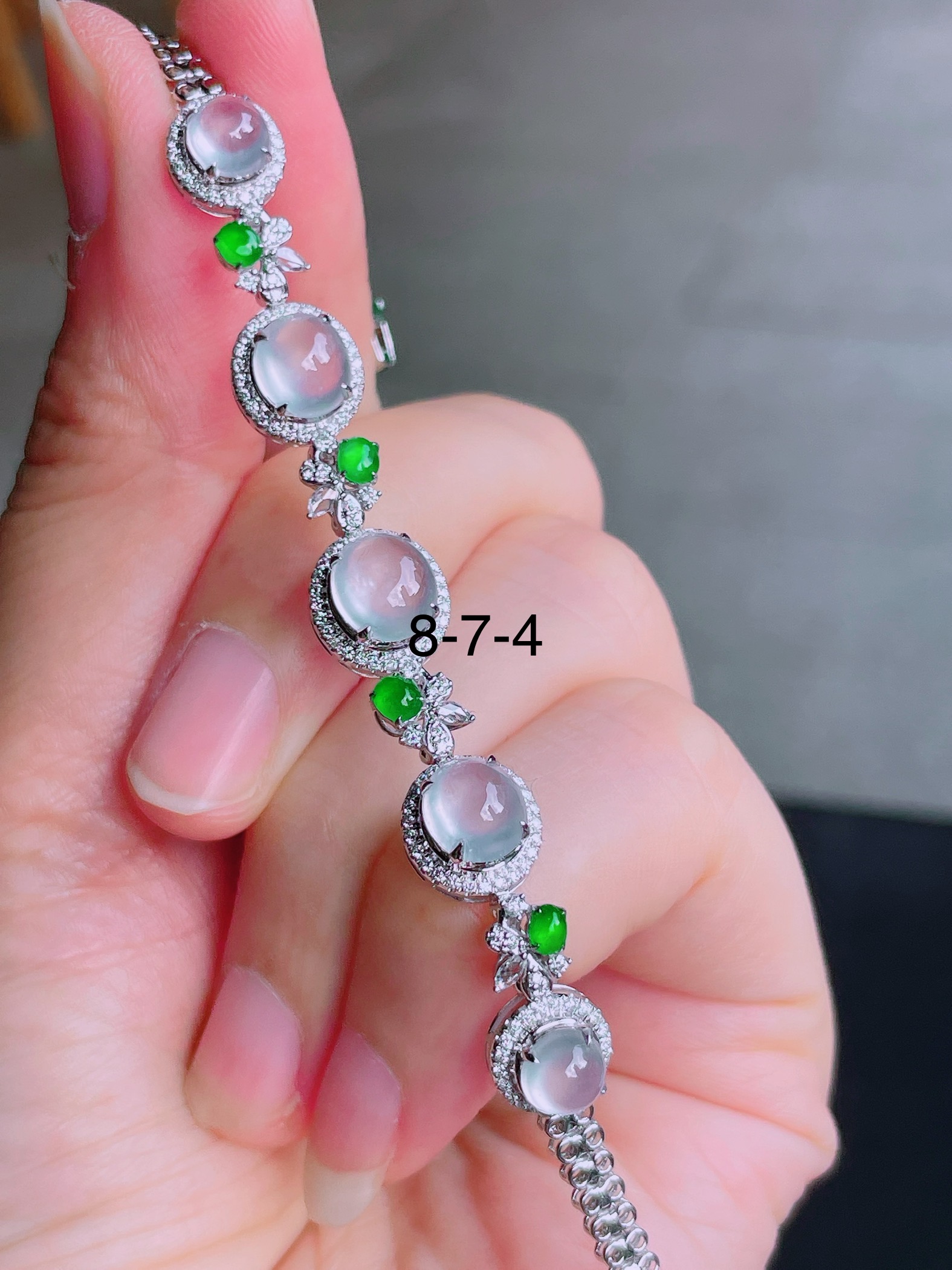 ️高冰蛋面手链，晶莹剔透，新颖时尚，品相，8-7-4