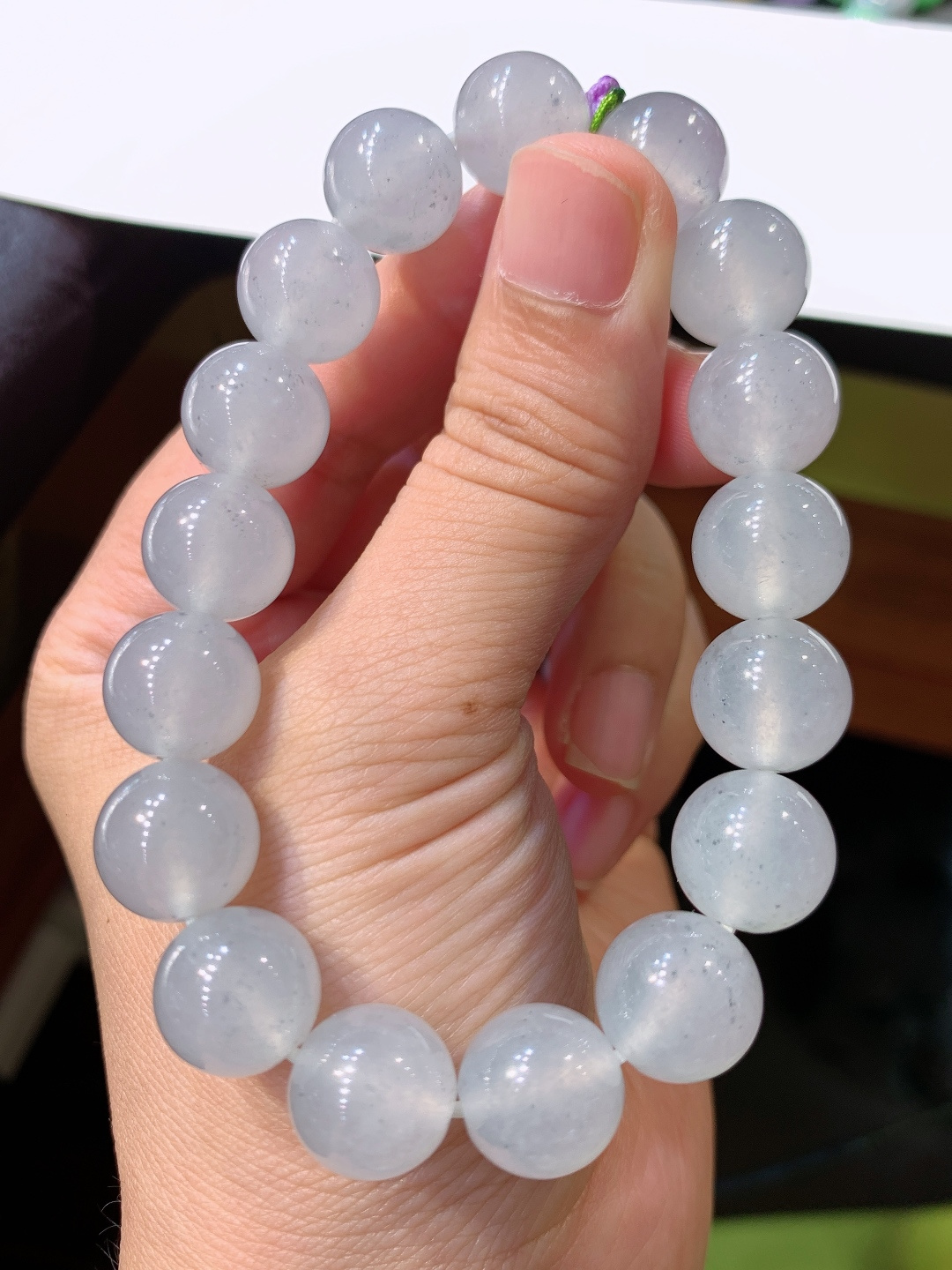 ️ 冰种珠珠手链，冰透起光，意境唯美，简约大气