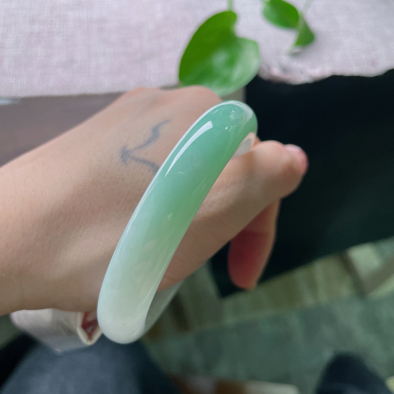#限时特惠#57.7/11.6/7.6，绿底正圈，清新淡雅，甜美自然，春天的气息ss57152a