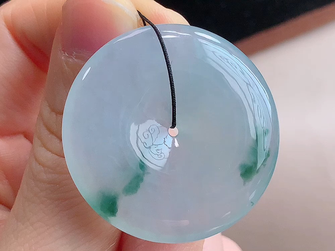 ️ 平安扣，无裂，尺寸35.4-6.1mm，包A附证书