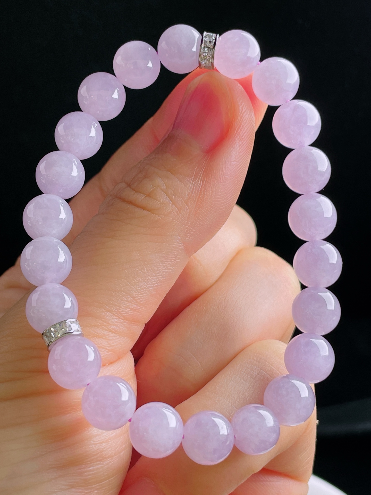 ️冰紫手串，老种起光，细底通透，尺寸：8.3mm0817