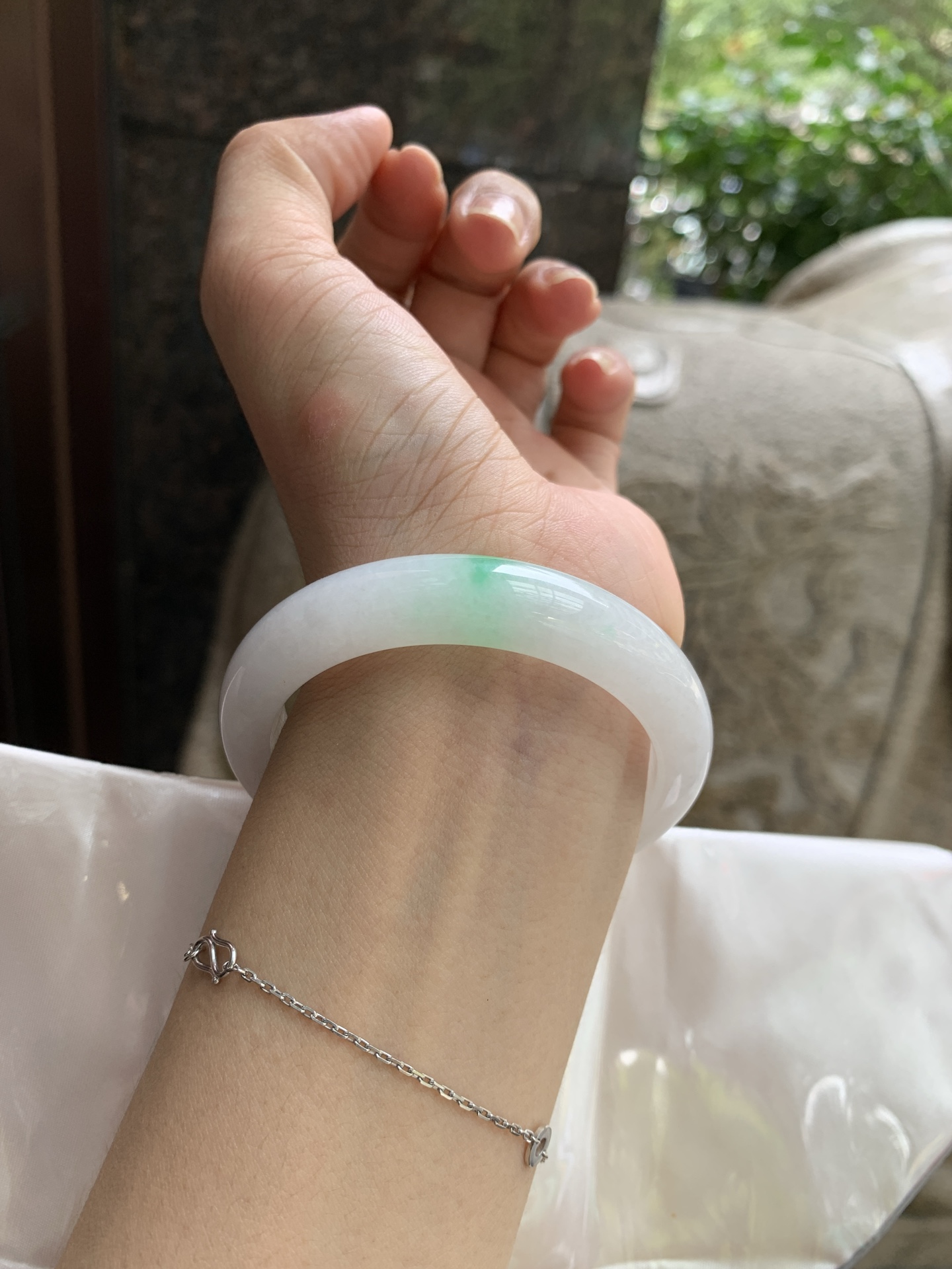 白底青正圈,0818-N1361,打灯细纹，肉眼不显