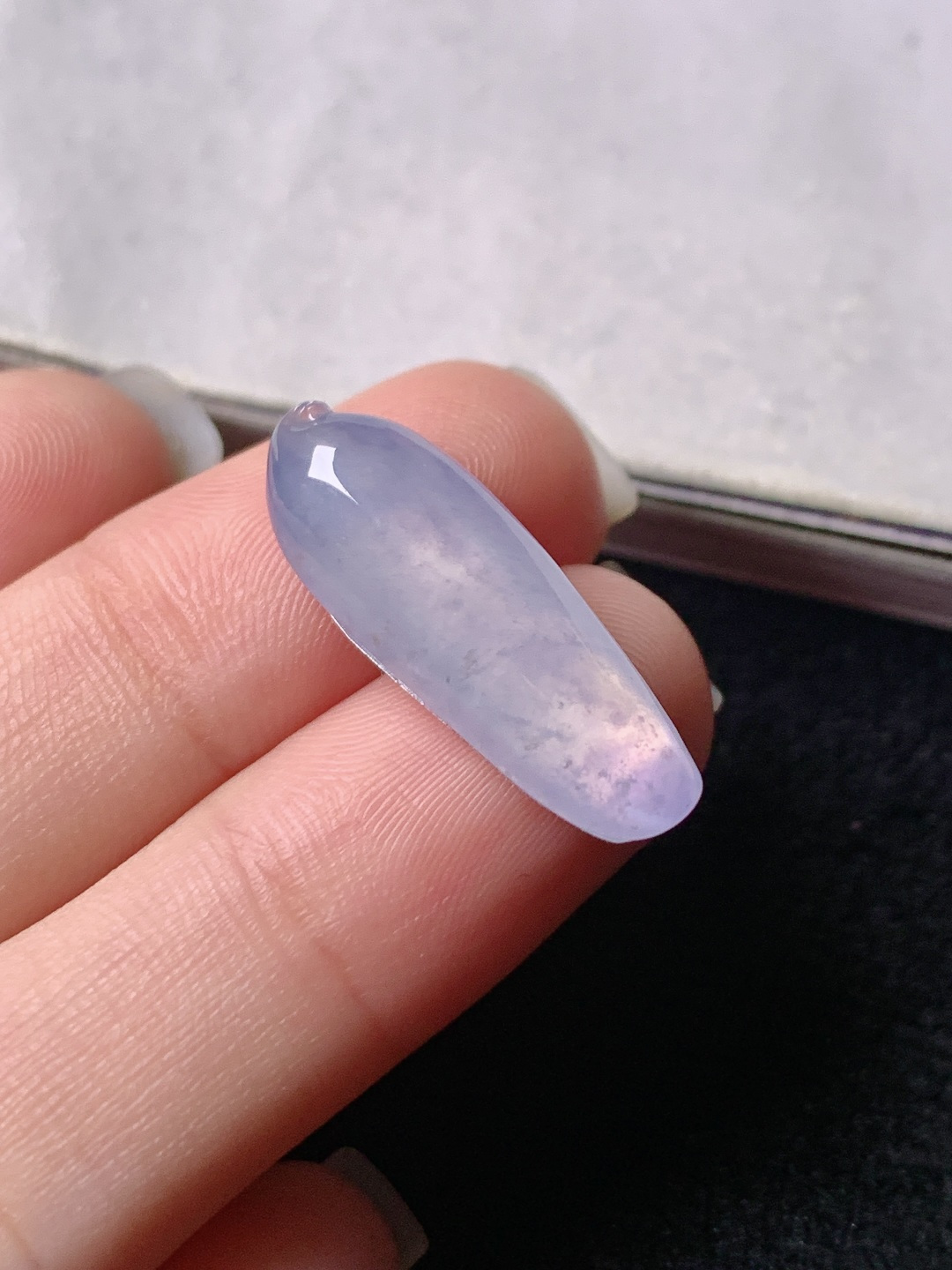 冰紫福瓜，色泽浓艳，尺寸23.3*8.1*5