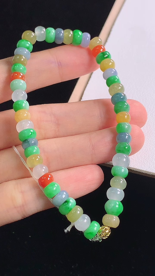 ️多彩手链，尺寸:6.3-3.5mm 14