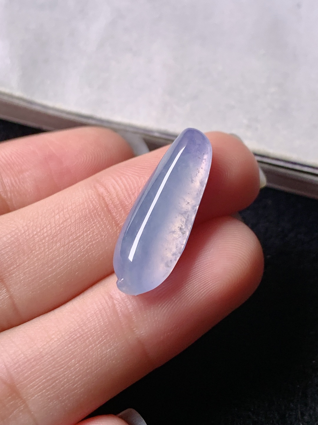 冰紫福瓜，色泽浓艳，尺寸23.3*8.1*5