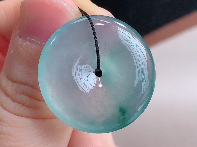 ️ 平安扣，无裂，尺寸26.0-5.7mm，包A附证书