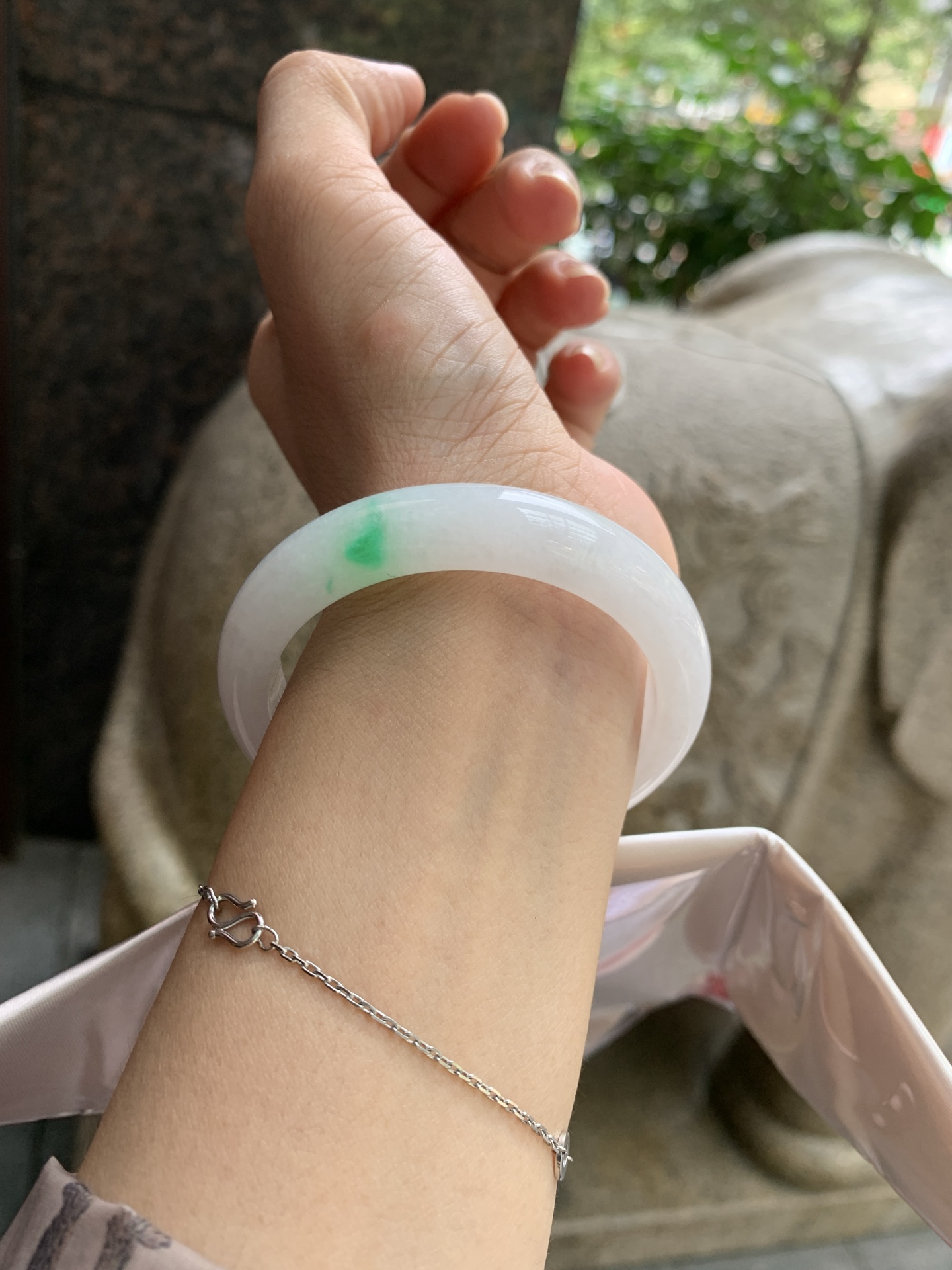 白底青正圈,0818-N1361,打灯细纹，肉眼不显