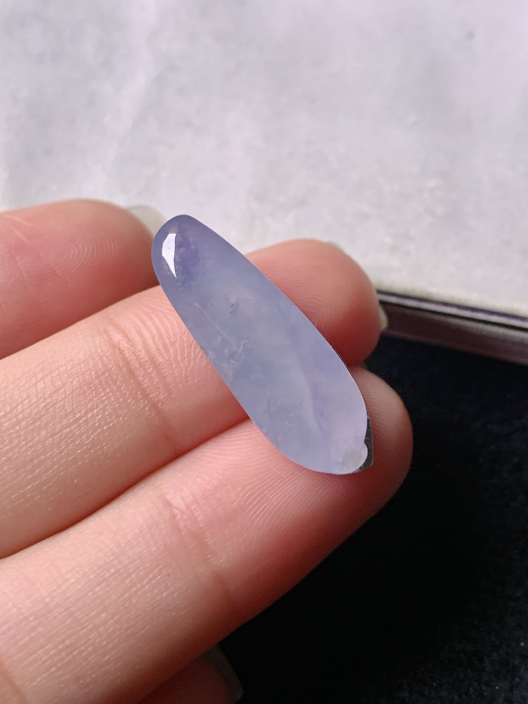 冰紫福瓜，色泽浓艳，尺寸23.3*8.1*5