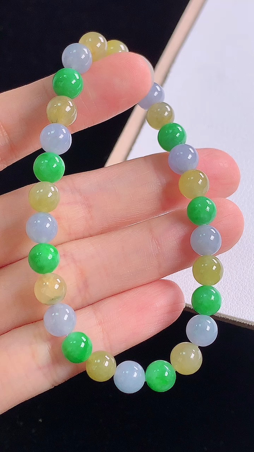 ️多彩手链，尺寸:6.6-6.6mm 13