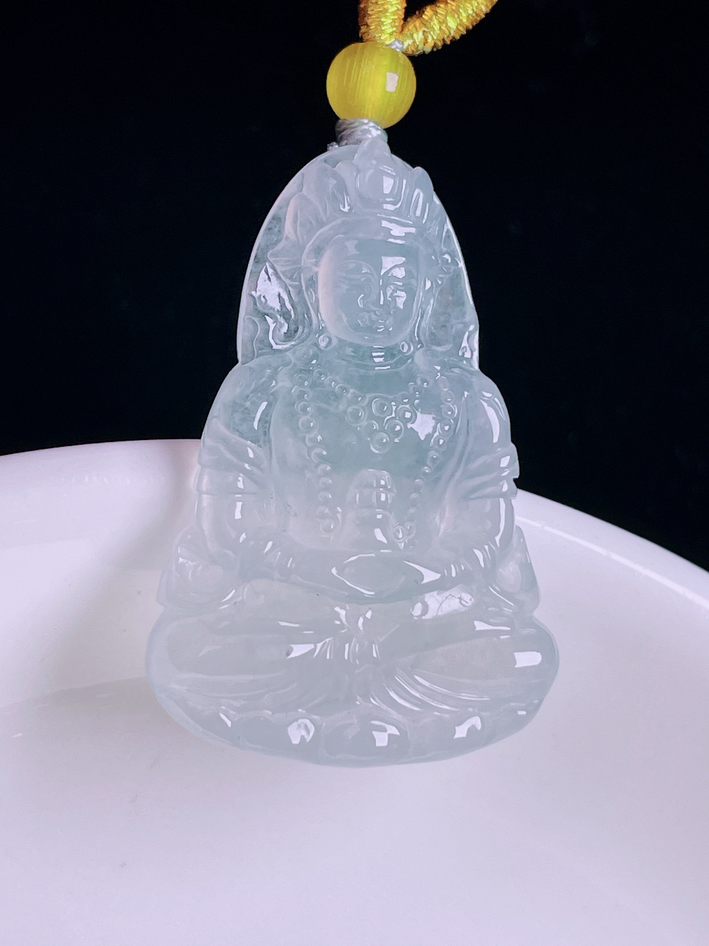 ️高冰度母，老种起光，细底通透，尺寸：32/21.3/4.3mm0819