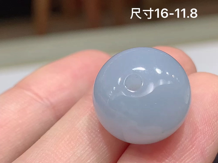 冰紫平安扣，无裂，尺寸16-11.8